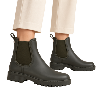 MUJER BOTIN MEDIO OLIVA