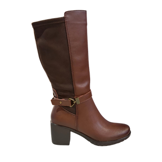 MUJER BOTAS LLOVIZNA PIEL